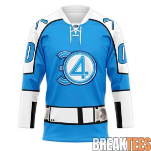 Wheeling Nailers x Marvel Super Hero Night Hockey Jersey 1