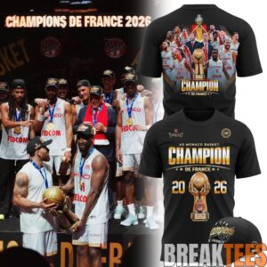 AS Monaco Basket 2026 French League Champions Shirt