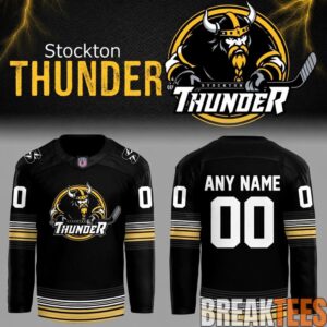 Adirondack Thunder x Stockton Thunder FPHL 2026 Custom Hockey Jersey 2 Adirondack Thunder x Stockton Thunder FPHL 2026 Custom Hockey Jersey 2