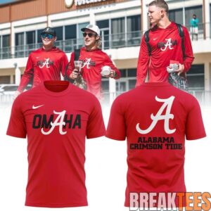 Alabama Crimson Tide 2026 NCAA Men’s Baseball Omaha College World Series T-Shirt