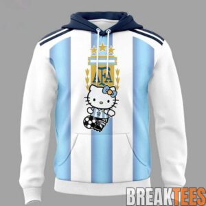 Argentina National Soccer FIFA World Cup 2026 Hello Kitty Hoodie 1