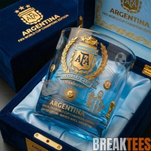 Argentina World Cup Champions Limited Edition Whiskey Glass 1