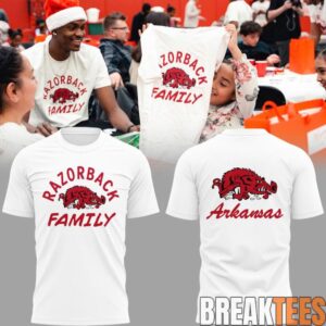 Arkansas Razorbacks 'Family' 2026 Special White T-Shirt