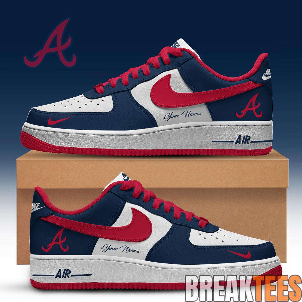 Atlanta Braves Special Edition Air Force 1 Low Custom For Fans Atlanta Braves Special Edition Air Force 1 Low Custom For Fans