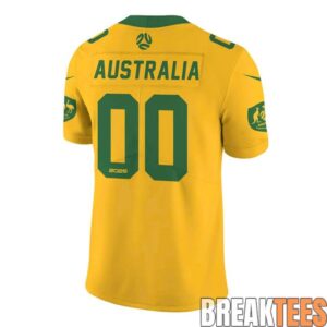 Australia National Team x NFL Road Custom Football Jersey 2