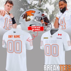 BCLions ‘Pacific Frost’ Custom Football Jersey