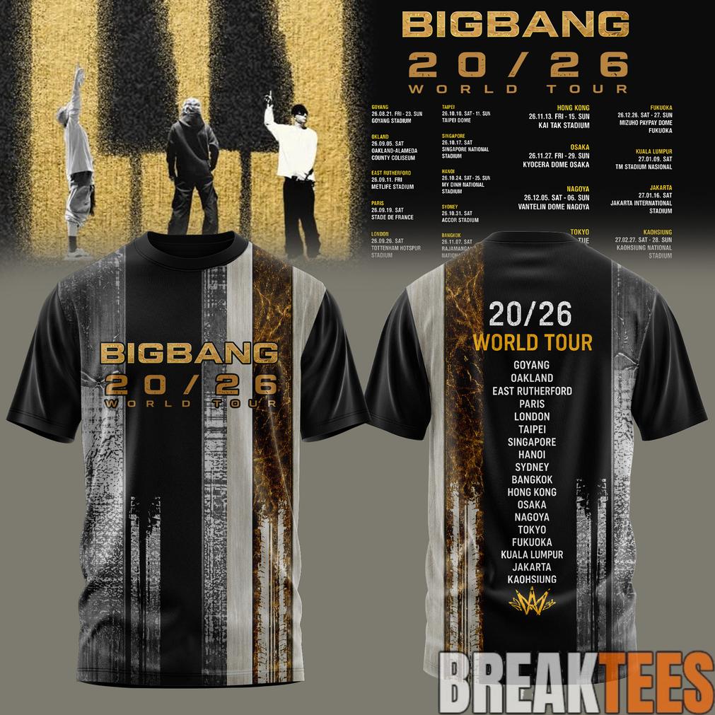 BIGBANG 2026 WORLD TOUR Limited Edition T-Shirt BIGBANG 2026 WORLD TOUR Limited Edition T-Shirt