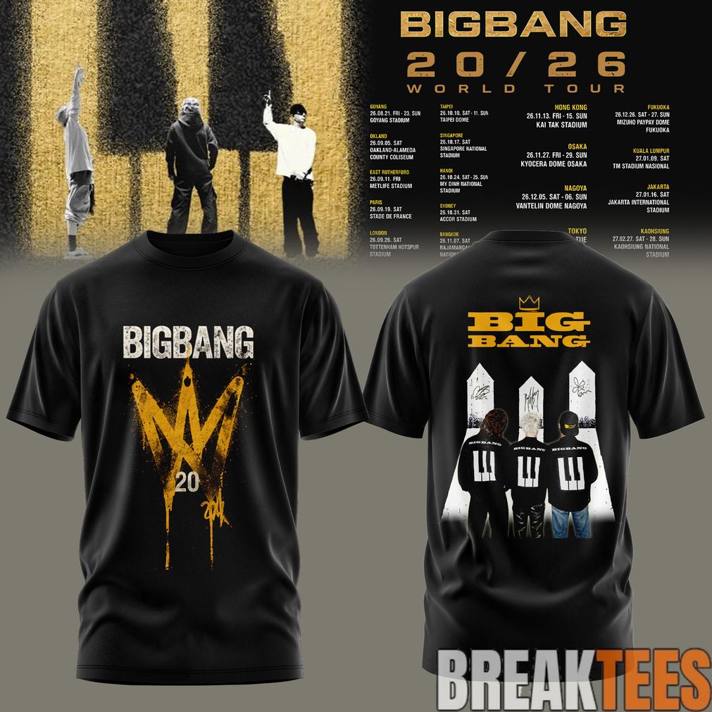 BIGBANG 2026 WORLD TOUR Limited Edition T-Shirt BIGBANG 2026 WORLD TOUR Limited Edition T-Shirt