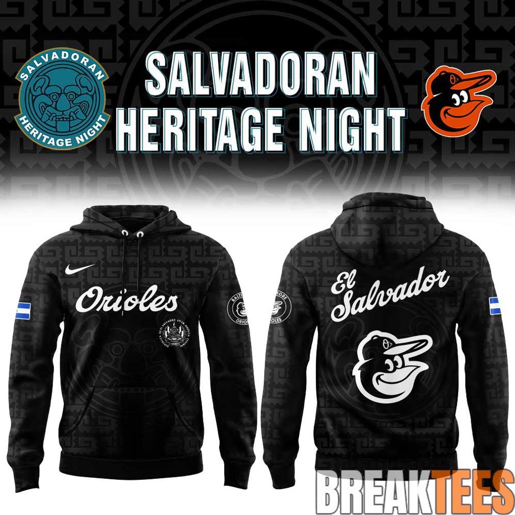 Baltimore Orioles El Salvadoran Heritage Night 2026 Hoodie Baltimore Orioles El Salvadoran Heritage Night 2026 Hoodie