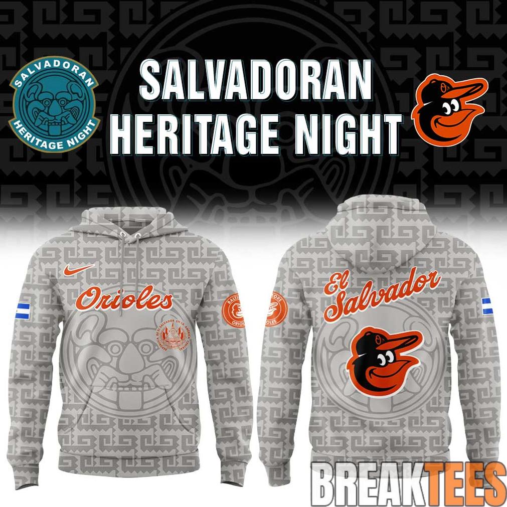Baltimore Orioles El Salvadoran Heritage Night 2026 Hoodie Baltimore Orioles El Salvadoran Heritage Night 2026 Hoodie