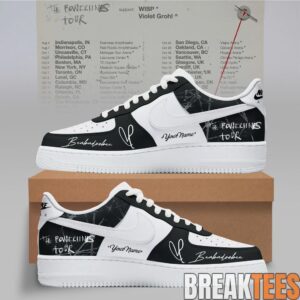 Beabadoobee – The Powerlines Tour Black White Custom AF1 Shoes
