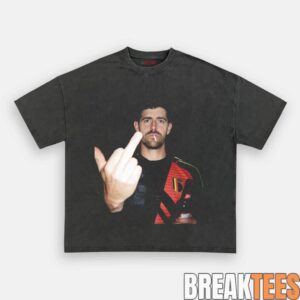 Belgium Football Team Thibaut Courtois Middle Finger Drunk Tee 1