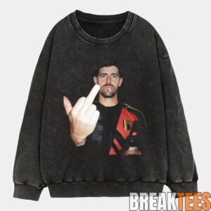 Belgium Football Team Thibaut Courtois Middle Finger Drunk Tee 4