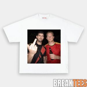 Belgium Football Team Thibaut Courtois x De Bruyne Drunk Tee 2