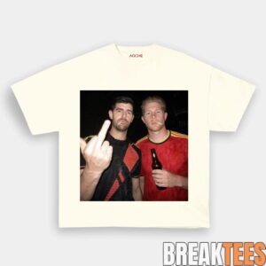 Belgium Football Team Thibaut Courtois x De Bruyne Drunk Tee 3