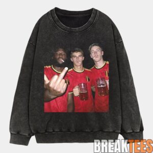 Belgium Football Team Trio Cigarettes and Glory Tee 4