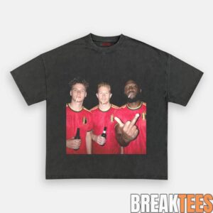 Belgium Football Team Trio Drunk Tee 1