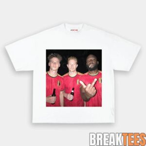 Belgium Football Team Trio Drunk Tee 2
