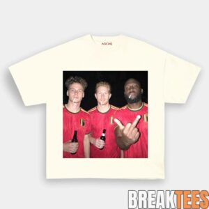 Belgium Football Team Trio Drunk Tee 3
