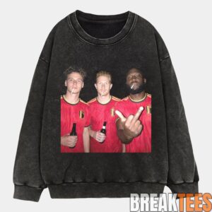 Belgium Football Team Trio Drunk Tee 4