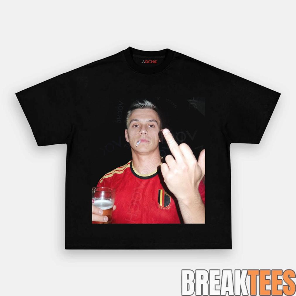 Belgium Football Team Trossard Drunk Tee Belgium Football Team Trossard Drunk Tee