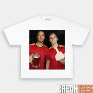 Belgium Football Team Trossard x Tielemans Drunk Smoke Tee 2 Belgium Football Team Trossard x Tielemans Drunk Smoke Tee 2