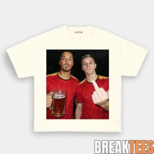 Belgium Football Team Trossard x Tielemans Drunk Smoke Tee 3 Belgium Football Team Trossard x Tielemans Drunk Smoke Tee 3
