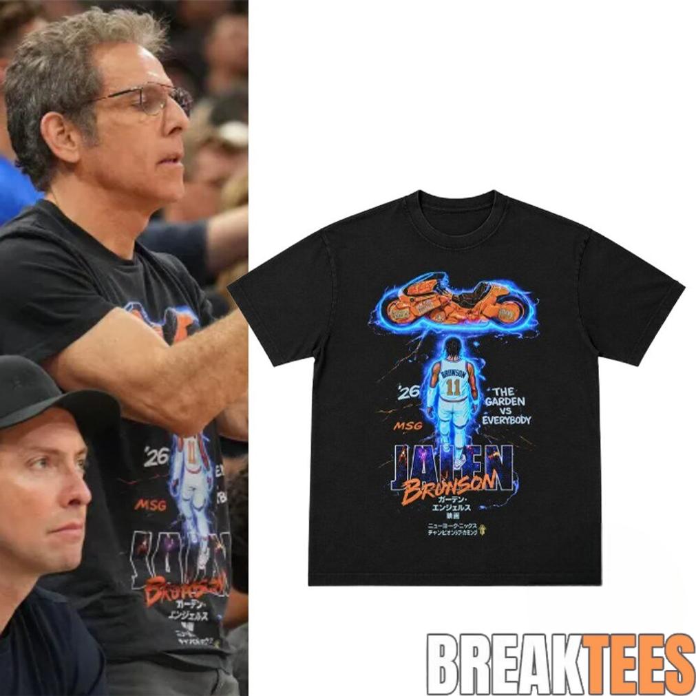 Ben Stiller Knicks Game 5 Jalen Brunson Motorcycle Shirt Ben Stiller Knicks Game 5 Jalen Brunson Motorcycle Shirt