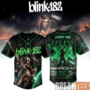 Blink-182 Never Grew Up Baseball Jersey - Europe Tour Edition 1