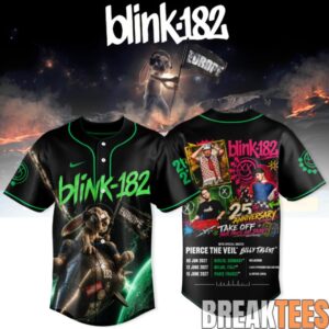 Blink-182 Never Grew Up Baseball Jersey - Europe Tour Edition 2