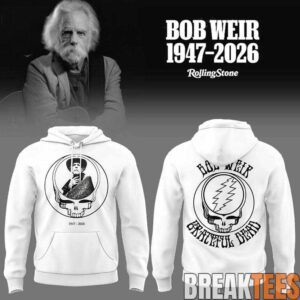 Bob Weir In Loving Memory White Hoodie