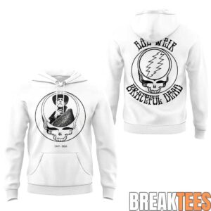 Bob Weir In Loving Memory White Hoodie 1