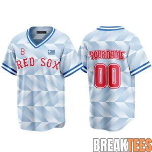 Boston Red Sox Greek American Celebration Night 2026 Custom Jersey 1