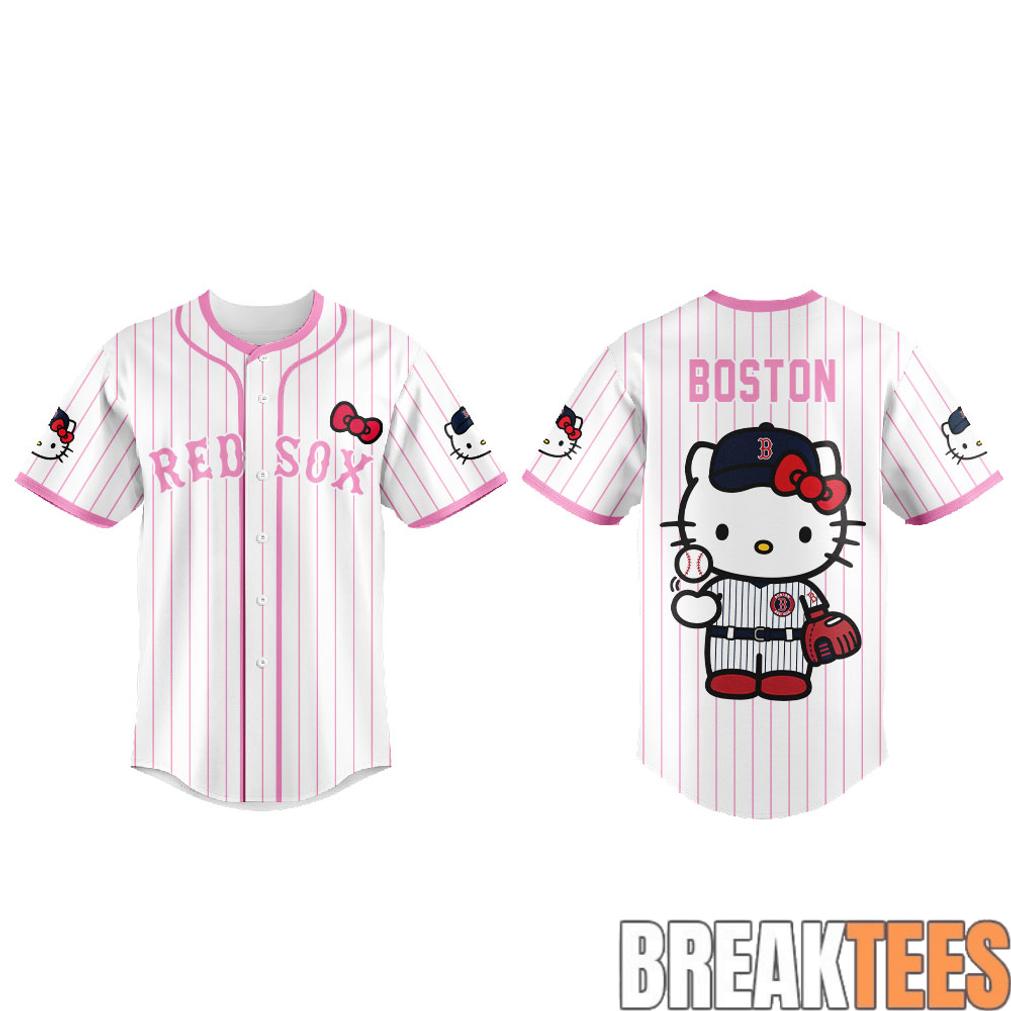 Boston Red Sox Hello Kitty Night 2026 Plus Baseball Jersey Boston Red Sox Hello Kitty Night 2026 Plus Baseball Jersey