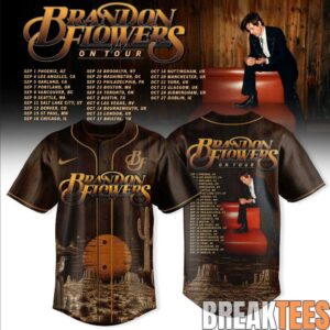 Brandon Flowers On Tour 26 Baseball Jersey