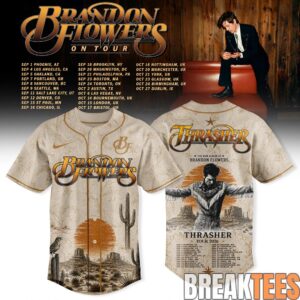 Brandon Flowers On Tour 26 Baseball Jersey 1