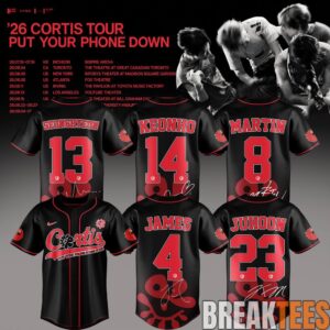 CORTIS Put Your Phone Down Tour 2026 Baseball Jersey 1