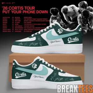 CORTIS Put Your Phone Down Tour 2026 Custom Green AF1 Shoes