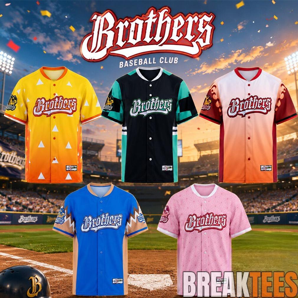 CTBC Brothers x Demon Slayer Anime Baseball Jersey CTBC Brothers x Demon Slayer Anime Baseball Jersey