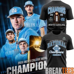 Carolina Baseball 2026 NCAA Baseball National Champions  TShirt  Charcoal Heather
