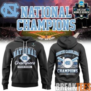 Carolina Baseball Blue 2026 NCAA Division I Baseball National Champions Hoodie 1