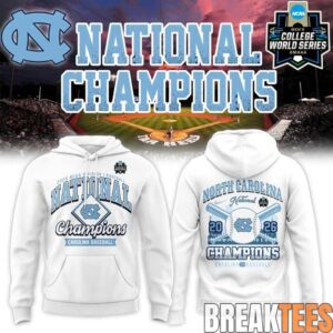 Carolina Baseball Blue 2026 NCAA Division I Baseball National Champions Hoodie 2