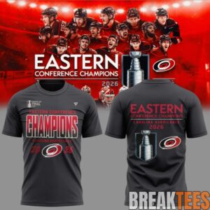 Carolina Hurricanes 2026 NHL Eastern Conference Champions Limited Edition 3D T-Shirt 2