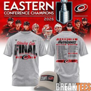Carolina Hurricanes 2026 NHL Eastern Conference Champions Limited Edition 3D T-Shirt 4
