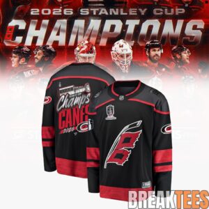 Carolina Hurricanes 2026 Stanley Cup Champions Black Edition Hockey Jersey 1