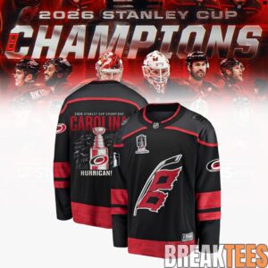Carolina Hurricanes 2026 Stanley Cup Champions Black Edition Hockey Jersey 2