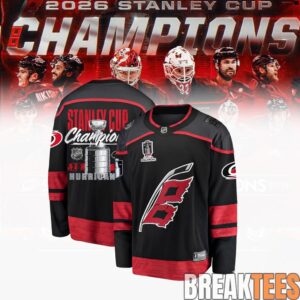 Carolina Hurricanes 2026 Stanley Cup Champions Black Edition Hockey Jersey 3