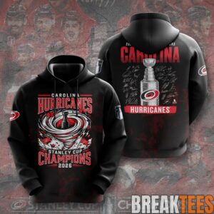 Carolina Hurricanes 2026 Stanley Cup Champions Black Edition Hoodie 1