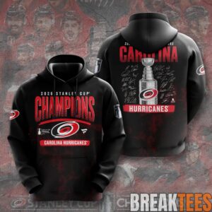 Carolina Hurricanes 2026 Stanley Cup Champions Black Edition Hoodie 2