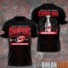 Carolina Hurricanes 2026 NHL Eastern Conference Champions Signed Limited 3D T-Shirt